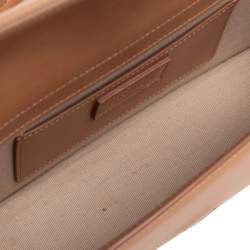 Pre Owned Jacquemus Tan Leather Le Grand Bambino Top Handle Bag