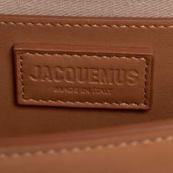 Pre Owned Jacquemus Tan Leather Le Grand Bambino Top Handle Bag