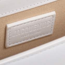 Jacquemus White Leather Le Bambino Crossbody Bag