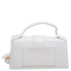Jacquemus White Leather Le Bambino Crossbody Bag