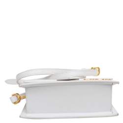 Jacquemus White Leather Le Bambino Crossbody Bag