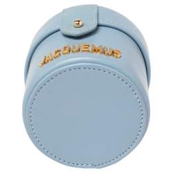 Pre Owned حقيبة كتف جاكيموس لو فانيتي ميني جلد أزرق فاتح