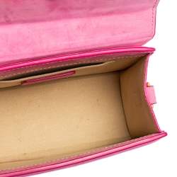 Pre Owned Jacquemus Pink Nubuck Leather Le Chiquito Noeud Top Handle Bag