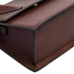 Pre Owned Jacquemus Dark Brown Leather Grand Le Chiquito Top Handle Bag