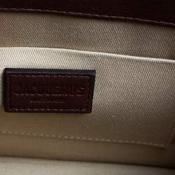 Pre Owned Jacquemus Dark Brown Leather Grand Le Chiquito Top Handle Bag