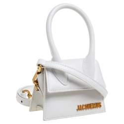 Pre Owned Jacquemus White Leather Le Chiquito Mini Bag