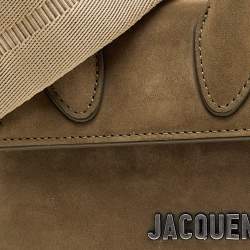 مملوكة مسبقًا حقيبة جاكويموس لوشيكويتو جلد نوبوك أخضر صغيرة