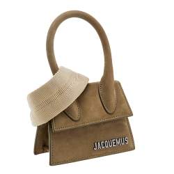 مملوكة مسبقًا حقيبة جاكويموس لوشيكويتو جلد نوبوك أخضر صغيرة