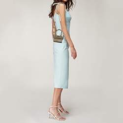 مملوكة مسبقًا حقيبة جاكويموس لوشيكويتو جلد نوبوك أخضر صغيرة