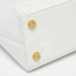 Pre Owned حقيبة يد توتس جاكيموس لو بيتي ساك نويد جلد أبيض