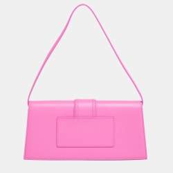 Pre Owned حقيبة كتف جاكيموس لا بامبينو جلد وردي طويلة