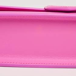 Pre Owned حقيبة كتف جاكيموس لا بامبينو جلد وردي طويلة