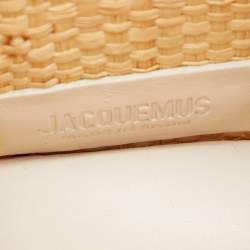 Jacquemus Beige/White Straw  Let Petite Baci Tote