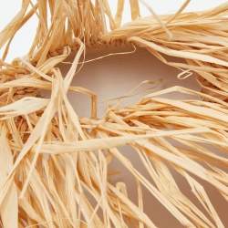 Jacquemus Beige/White Straw  Let Petite Baci Tote