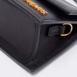 Pre Owned Jacquemus Black Leather Le Bambino Crossbody Bag