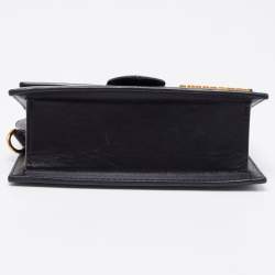 Pre Owned Jacquemus Black Leather Le Bambino Crossbody Bag