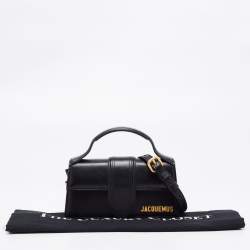 Pre Owned Jacquemus Black Leather Le Bambino Crossbody Bag