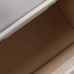 Pre Owned حقيبة جاكيموس لوتشيكيتو جلد بيضاء صغيرة