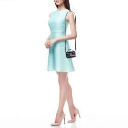 Pre Owned حقيبة جاكيموس لو بتيت بامبينو جلد أسود 