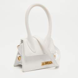 Pre Owned Jacquemus White Leather Le Chiquito Mini Bag