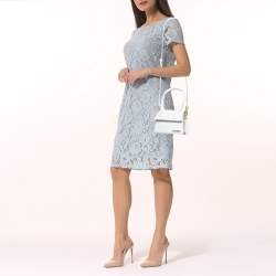 Pre Owned Jacquemus White Leather Le Chiquito Top Handle Bag