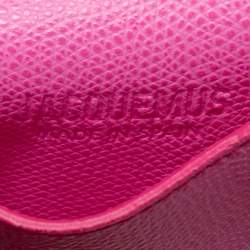 Pre Owned Jacquemus Pink Leather Le Sac Bracelet Wallet