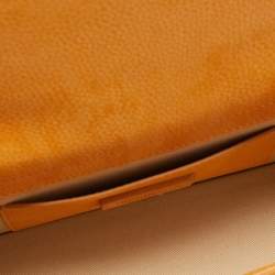 Pre Owned Jacquemus Orange Nubuck Leather Bambino Top Handle Bag