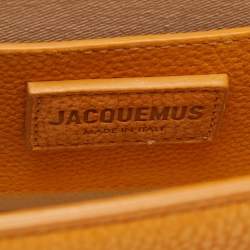 Pre Owned Jacquemus Orange Nubuck Leather Bambino Top Handle Bag