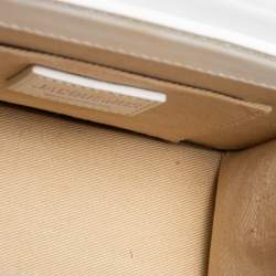 Pre Owned Jacquemus White Leather Noeud Le Chiquito Top Handle Bag