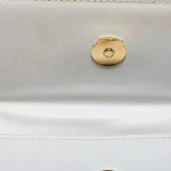Pre Owned Jacquemus White Leather Noeud Le Chiquito Top Handle Bag