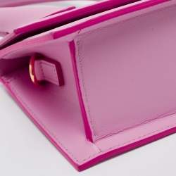 Pre Owned Jacquemus Pink Leather Le Chiquito Top Handle Bag