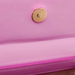 Pre Owned Jacquemus Pink Leather Le Chiquito Top Handle Bag