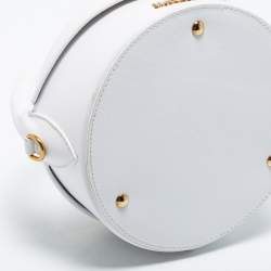 Pre Owned Jacquemus White Leather La Boite A Gateaux Shoulder Bag