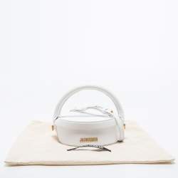 Pre Owned Jacquemus White Leather La Boite A Gateaux Shoulder Bag