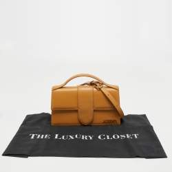 Jacquemus Tan Leather Le Grand Bambino Top Handle Bag