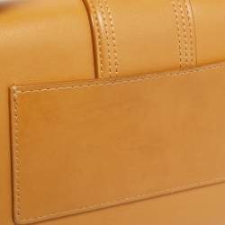 Jacquemus Tan Leather Le Grand Bambino Top Handle Bag