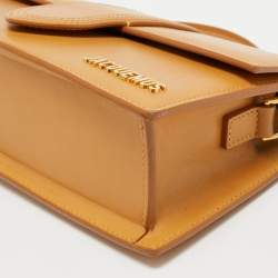 Jacquemus Tan Leather Le Grand Bambino Top Handle Bag