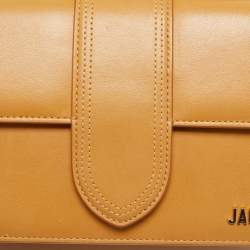 Jacquemus Tan Leather Le Grand Bambino Top Handle Bag