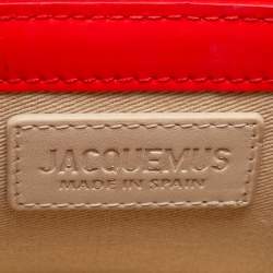Pre Owned Jacquemus Red Leather Le Chiquito La Montagne Top Handle Bag