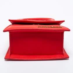 Pre Owned Jacquemus Red Leather Le Chiquito La Montagne Top Handle Bag