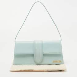 Pre Owned Jacquemus Blue Leather Le Bambino Long Shoulder Bag