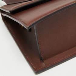 Pre Owned Jacquemus Dark Brown Leather Grand Le Chiquito Top Handle Bag