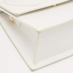 Pre Owned Jacquemus White Leather Grand Le Chiquito Top Handle Bag