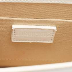 Pre Owned Jacquemus White Leather Grand Le Chiquito Top Handle Bag