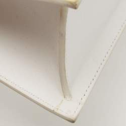 Pre Owned Jacquemus White Leather Grand Le Chiquito Top Handle Bag