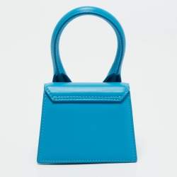 Pre Owned Jacquemus Blue Leather Mini Le Chiquito Bag