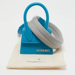 Pre Owned Jacquemus Blue Leather Mini Le Chiquito Bag