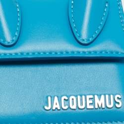 Pre Owned Jacquemus Blue Leather Mini Le Chiquito Bag