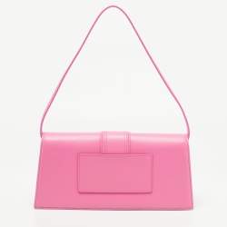 Pre Owned Jacquemus Pink Leather Le Bambino Long Shoulder Bag