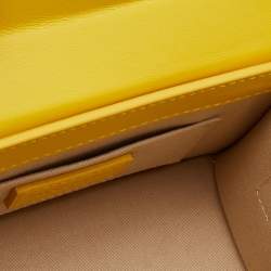 Jacquemus Yellow Leather Le Chiquito Top Handle Bag